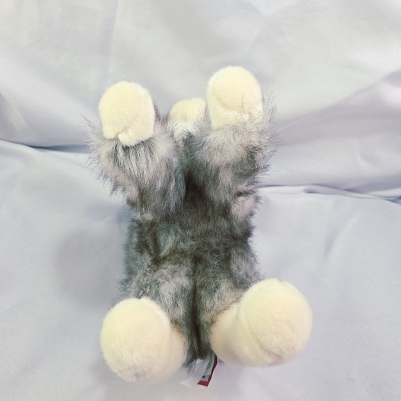 Douglas Cat Plush 1864 Purple Frosted Hue White Gray Tail Up 10 Inch 2016 - Picture 4 of 11